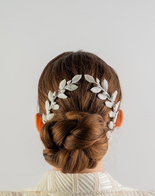 Tocado de novia de flores