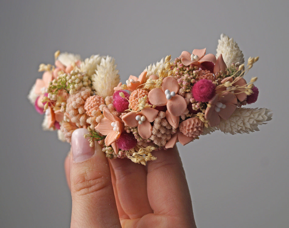 Tocado de flores para comunión - Ybela.