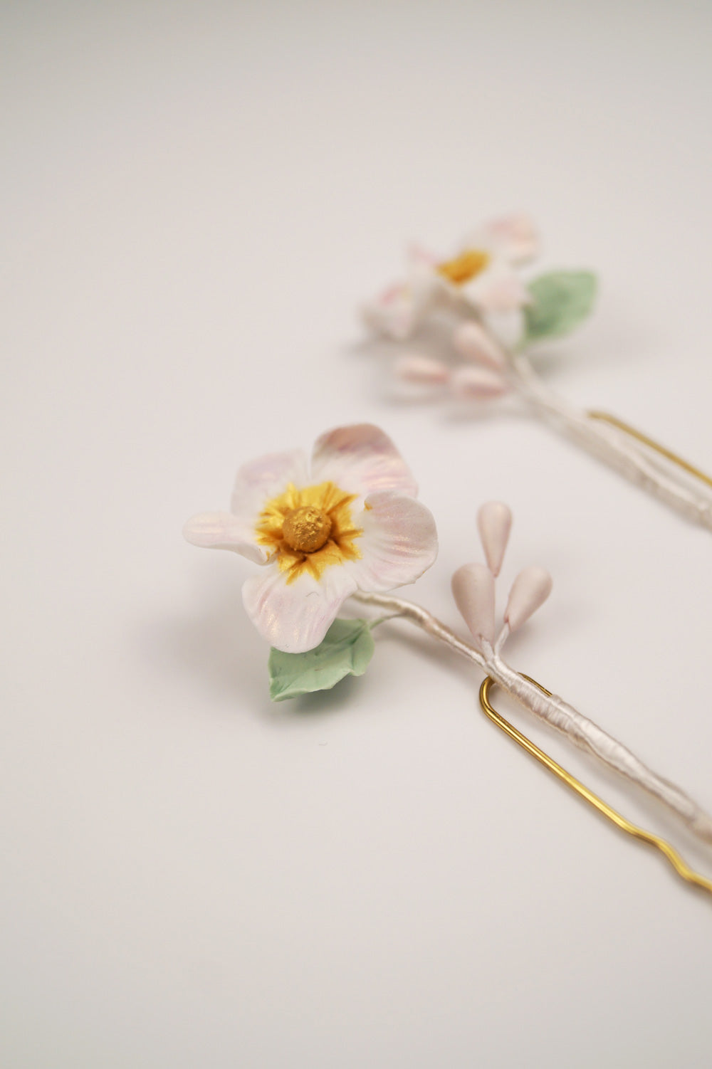 horquillas flores novia