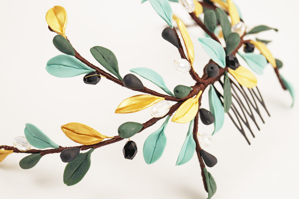 Tocado trasero de novia