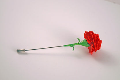 Alfiler para boda. "Clavel rojo"