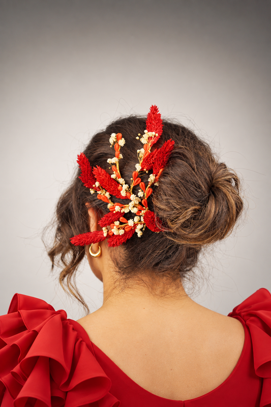 Tocado para invitada o flamenca Pasión.