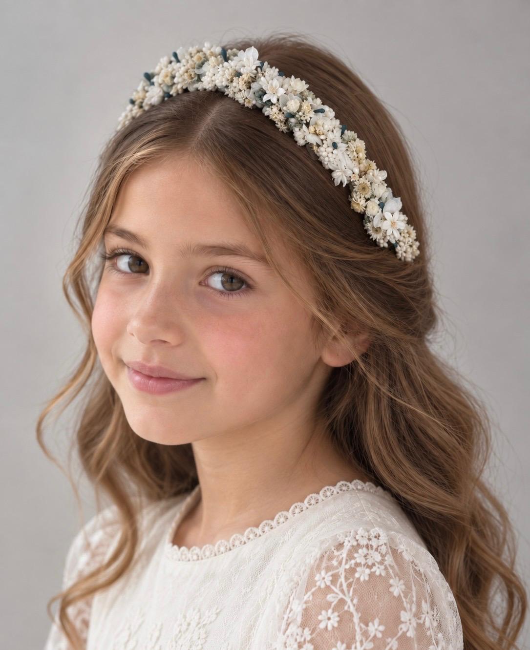 Diadema de comunión Erika.