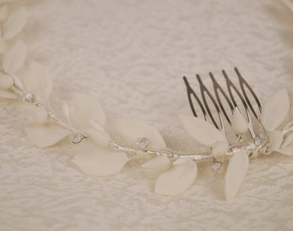 Tocado de flores para novia - Ybela