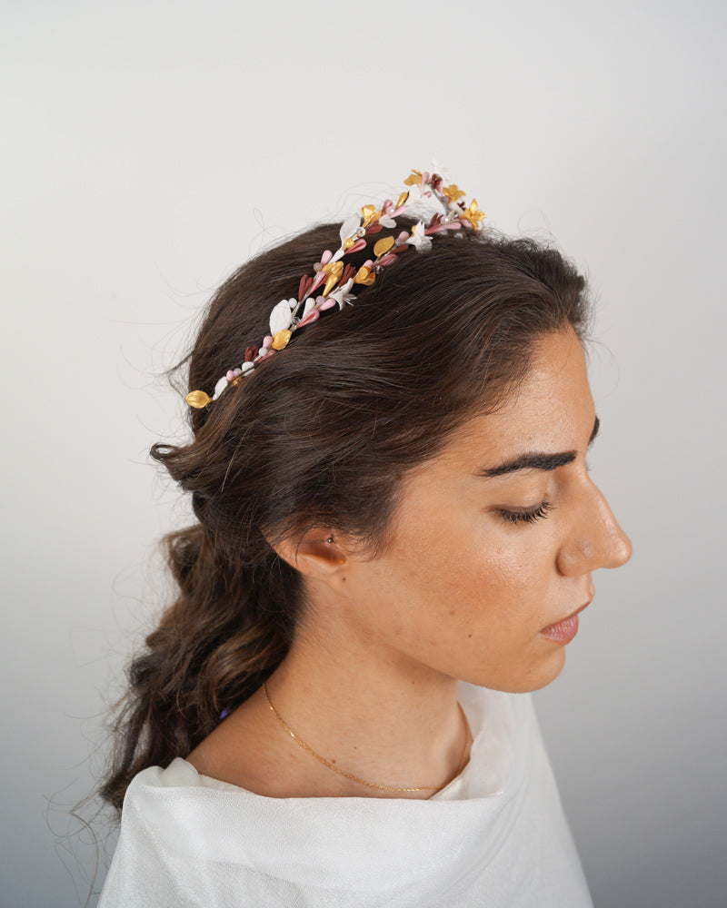 tiara sencilla para novias