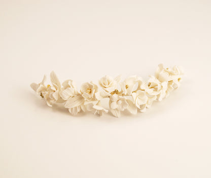 tocado de novia floral